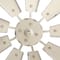 Glitzhome® 22" Beige Metal Wind Spinner Wall Décor